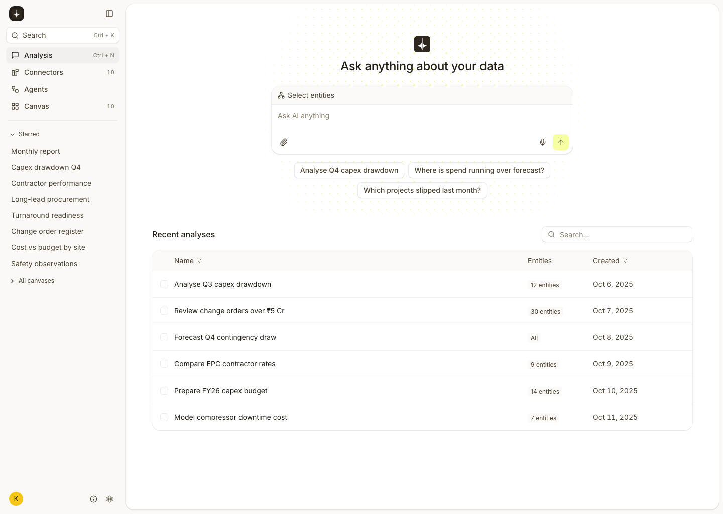 Democritus platform prototype: Analysis